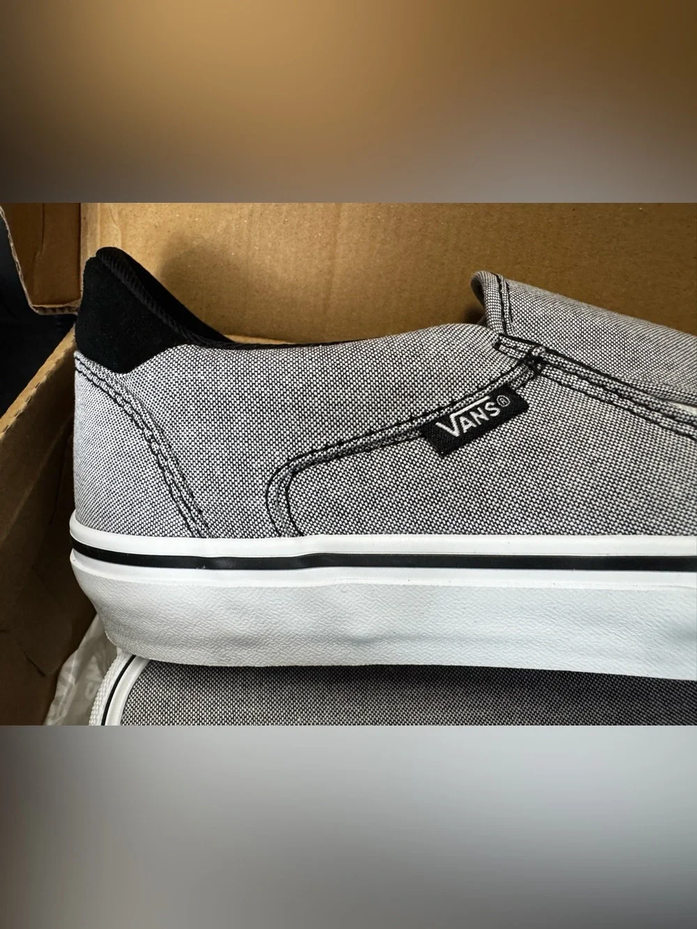 Vans summer canvas slip on Asher deluxe size 10 men